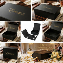 Load image into Gallery viewer, Personalized Rigid Foldable Gift Packaging Box Bridesmaid Proposal Gift Box – Rigid Keepsake Box with Name for Maid of Honor, Weddings & Birthdays
