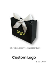 Load image into Gallery viewer, 20PCS Personalized Blue Gift Bags – Custom Wedding Favor & Party Thank You Bags with Ribbon Handles