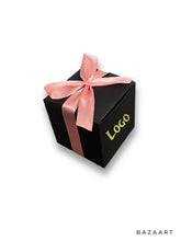 Load image into Gallery viewer, Personalized Gift Box Candy Box – Wedding & Party Favors, Custom Gold Foil Logo (3.1x3.1x3.1in)