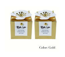 Load image into Gallery viewer, Custom Elegant Flower Favor Boxes – Candy Gift Boxes for Weddings, Birthdays, Showers & Events
