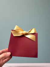 Load image into Gallery viewer, 20PCS Burgundy Gift Bags with Ribbon – Personalized Foil Logo Favor Bags for Weddings, Parties, Jewelry & Holiday Gifts