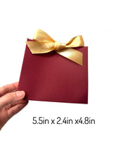 Load image into Gallery viewer, 20PCS Burgundy Gift Bags with Ribbon – Personalized Foil Logo Favor Bags for Weddings, Parties, Jewelry & Holiday Gifts