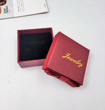 Load image into Gallery viewer, Elegant Jewelry Gift Box with Ribbon – 3x3in Ring, Earring, Necklace Box for Wedding, Proposal, Anniversary, or Special Gifts