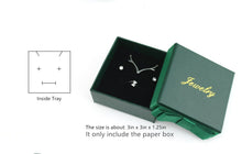 Load image into Gallery viewer, Elegant Jewelry Gift Box with Ribbon – 3x3in Ring, Earring, Necklace Box for Wedding, Proposal, Anniversary, or Special Gifts