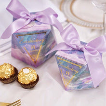 Load image into Gallery viewer, 25 PCS Wedding Favor Boxes with Ribbon – Candy Gift Boxes for Guests, Holidays, Birthdays & More (US Seller)