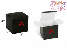 Load image into Gallery viewer, Elegant 4x4x4in Paper Candy Gift Boxes with Ribbon – Wedding, Birthday, Holiday & Party Favors