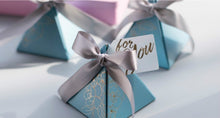 Load image into Gallery viewer, 20PCS Candy Favor Gift Boxes – Blue or Pink Ribbon Party Boxes for Weddings, Holidays, Halloween & Events