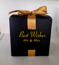 Load image into Gallery viewer, Elegant 4x4x4in Candy Favor Gift Boxes – Ribbon Closure Party Boxes for Weddings, Birthdays & Events – Custom Logo Option – 20PCS