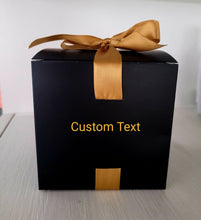 Load image into Gallery viewer, Elegant 4x4x4in Candy Favor Gift Boxes – Ribbon Closure Party Boxes for Weddings, Birthdays & Events – Custom Logo Option – 20PCS