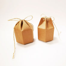 Load image into Gallery viewer, 20PCS Brown Candy Favor Boxes – Wedding, Party & Holiday Guest Gift Boxes (DIY Folding)