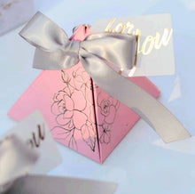 Load image into Gallery viewer, 20PCS Candy Favor Gift Boxes – Blue or Pink Ribbon Party Boxes for Weddings, Holidays, Halloween & Events