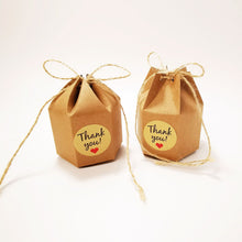 Load image into Gallery viewer, 20PCS Brown Candy Favor Boxes – Wedding, Party & Holiday Guest Gift Boxes (DIY Folding)