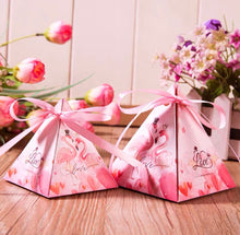 Load image into Gallery viewer, 20PCS Triangle Wedding Favor Candy Boxes – Ribbon Party Gift Boxes for Baby Showers, Birthdays & Holiday Events