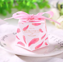 Load image into Gallery viewer, 20PCS Wedding Favor Candy Boxes – Elegant Gift Boxes with Ribbon for Treats & Guest Gifts (2.75x2.75x3in)