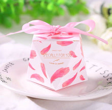 Load image into Gallery viewer, 20PCS Diamond-Shaped Candy Favor Boxes – Elegant Ribbon Gift Boxes for Weddings, Baby Showers, Birthdays & Parties