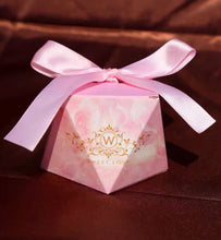 Load image into Gallery viewer, 20PCS Diamond-Shaped Candy Favor Boxes – Elegant Ribbon Gift Boxes for Weddings, Baby Showers, Birthdays & Parties