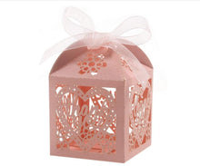 Load image into Gallery viewer, 25PCS Candy Favor Boxes with Ribbon – Baby Shower, Wedding & Party Gift Treat Boxes (2x2x3in)