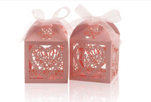 Load image into Gallery viewer, 25PCS Candy Favor Boxes with Ribbon – Baby Shower, Wedding & Party Gift Treat Boxes (2x2x3in)