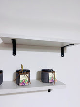 Load image into Gallery viewer, 2PC Canadian Wood Floating Wall Shelves – Rustic Modern Display for Plants, Kitchen & Home Decor (Includes Hardware)