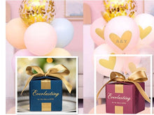 Load image into Gallery viewer, Custom Candy Favor Boxes – Wedding, Birthday & Holiday Gift Boxes with Ribbon, Logo or Date Personalization – 20PCS