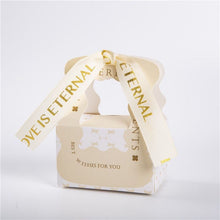 Load image into Gallery viewer, 20PCS Custom Candy Favor Boxes – Thank You, Bridal Shower, Wedding & Anniversary Gift Box with Ribbon