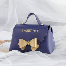 Load image into Gallery viewer, PU Gift Handbag Luxury Wedding Favors Box /Bridal Gift Bag/Elegant Leather Gift Box/PU Box/Jewelry Box, Bridal Shower Party Favors Box
