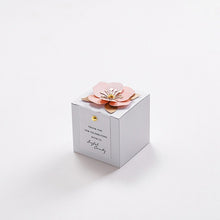 Load image into Gallery viewer, Custom Wedding Favors Candy Box – Elegant 3D Flower Square Gift Box for Weddings & Anniversaries – Personalized Packaging for Guests
