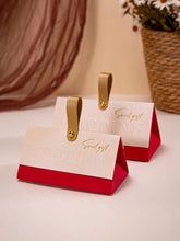 Load image into Gallery viewer, 10PCS Elegant Candy Box Luxury Wedding Favors – Embossed & Gold Foil Text with Handle – Bridal Party & Baby Shower Gift Boxes