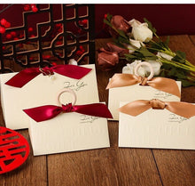 Load image into Gallery viewer, 10PCS Creative Candy Bags – Wedding Favors & Party Gifts with Ribbon and Gold Foil Embossed Text