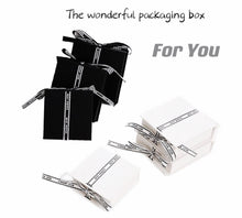 Load image into Gallery viewer, 50PCS Custom Flip-Top Jewelry Gift Boxes with Velvet Tray – Wholesale Necklace, Earring & Bracelet Packaging with Foil Logo Option