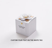 Load image into Gallery viewer, New Arrivals Custom wedding Favors Candy Box/Elegant 3D Flower Square Gift Box-Modern and Stylish Event Anniversary Gift Favor Box Packaging