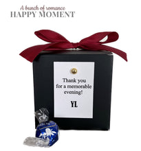 Load image into Gallery viewer, 20PCS Personalized Black Wedding Favor Boxes – Custom Candy Boxes or Candle Wrap Gift Packaging