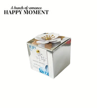 Load image into Gallery viewer, Personalized Metallic Silver Candy Favor Box – 3D Flower Gift Box for Weddings, Birthdays & Events