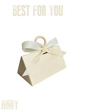 Load image into Gallery viewer, 10PCS Beige Wedding Favor Candy Bags – Gold Foil Gift Bags with Ribbon for Parties & Small Business Packaging