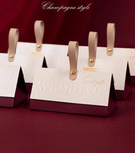 Load image into Gallery viewer, 20PCS Custom Elegant Candy Boxes with Handle – Luxury Wedding & Party Favor Gift Boxes