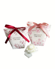 Load image into Gallery viewer, 20PCS Elegant Floral Wedding Favor Candy Boxes with Ribbon – Gift Boxes for Parties, Birthdays & Special Occasions