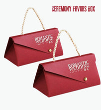 Load image into Gallery viewer, Chinese Traditional Ceremony Favor Boxes – Wedding, Tea Ceremony & Festive Gift Packaging (5.5 x 2.75 x 2.75 in)