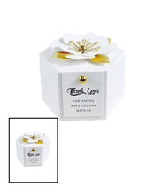 Load image into Gallery viewer, Elegant 3D Flower Wedding Favor Gift Boxes – White Candy Packaging for Anniversaries, Parties & Events
