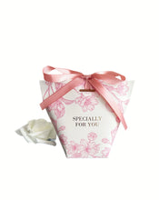 Load image into Gallery viewer, 20PCS Elegant Floral Wedding Favor Candy Boxes with Ribbon – Gift Boxes for Parties, Birthdays & Special Occasions