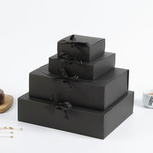 Load image into Gallery viewer, 50PCS Custom Gift Boxes with Ribbon – Flip-Top Luxury Packaging with Logo Foil Stamping