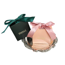 Load image into Gallery viewer, 20PCS Merci Elegant Candy Bags – Wedding Favors, Thank You Gift Packing Boxes with Ribbon for Guests, Birthday Favors, Small Wedding Favor Boxes