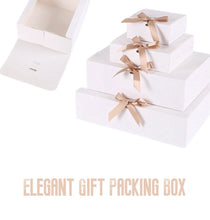 Load image into Gallery viewer, 50PCS Custom Gift Boxes with Ribbon – Flip-Top Luxury Packaging with Logo Foil Stamping