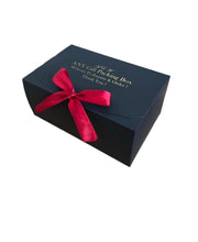 Load image into Gallery viewer, Personalized Black Bridesmaid Gift Box – Custom "Will You Be My Bridesmaid?" Wedding Proposal Gift Box with Name