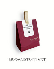 Load image into Gallery viewer, Burgundy Elegant Candy Favor Bags with Handle – Luxury Wedding Gift Bags for Guests, Birthdays & Events – Custom Logo/Tag Option – 20PCS