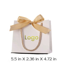 Load image into Gallery viewer, 20PCS Personalized Wedding Favor Gift Bags – Ribbon Handle Thank You Bags Custom Name/Date for Guests, Party & Holiday Events