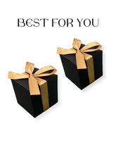 Load image into Gallery viewer, Personalized Gift Box Candy Box – Wedding & Party Favors, Custom Gold Foil Logo (3.1x3.1x3.1in)