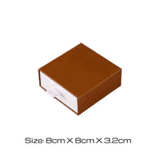Load image into Gallery viewer, 50pcs Personalized Brown Jewelry Gift Boxes – Custom Logo Necklace, Earring, Bracelet Packaging Boxes with Velvet Tray – Wholesale Display Boxes