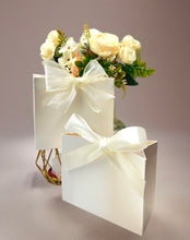 Load image into Gallery viewer, 20PCS Ivory Gift Bags with Ribbon – Personalized Foil Logo Favor Bags for Weddings, Parties, Jewelry & Holiday Gifts