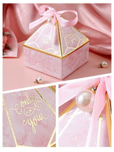 Load image into Gallery viewer, 25PCS Deluxe Pearl Candy Favor Boxes – Wedding, Birthday & Holiday Party Gift Boxes with Ribbon