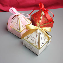 Load image into Gallery viewer, 25PCS Deluxe Pearl Candy Favor Boxes – Wedding, Birthday & Holiday Party Gift Boxes with Ribbon